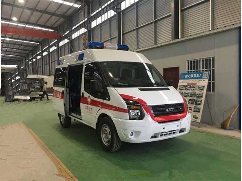 福特V348短軸中頂監護型救護車